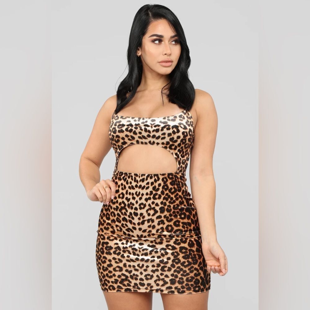 FN Ready To Pounce Velvet Mini Dress